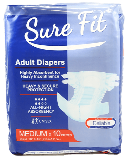 Suresy Slip Adult Nappies Medium Plus 20 Pack - Gompels - Care & Nursery  Supply Specialists